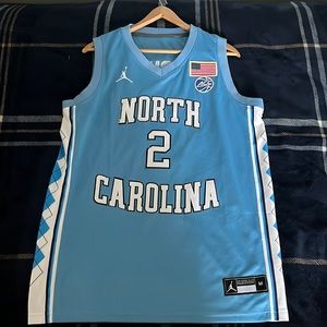 UNC Caleb Love Blue Jersey